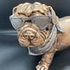 Gold coloured bulldog statue - Image 4
