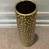 Gold Coloured Ceramic Vase - Image 2