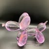 Clear Pink Balloon Dog