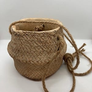 Ceramic woven style hanging basket