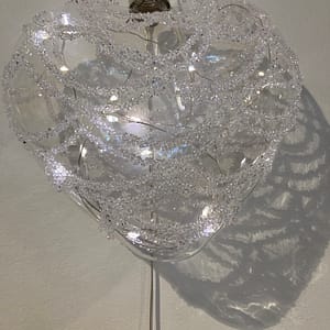 LED light up glitter heart