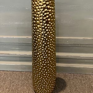 Gold Coloured Ceramic Vase