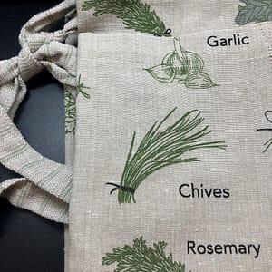 Herb Print Apron