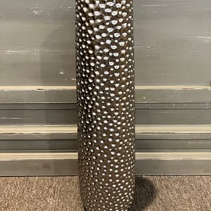 Silver Coloured Ceramic Vase