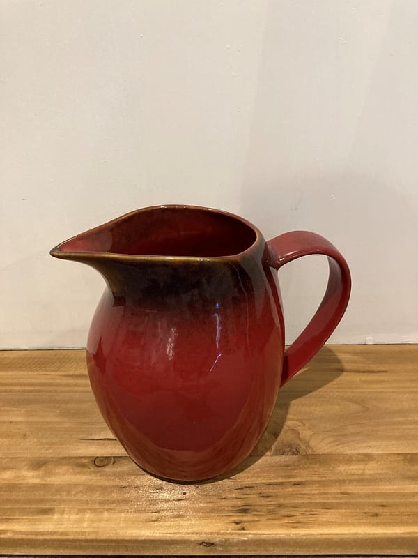 Ceramic large red jug