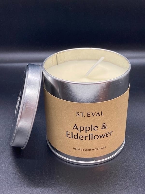 Apple and Elderflower Tin Candle from St Eval