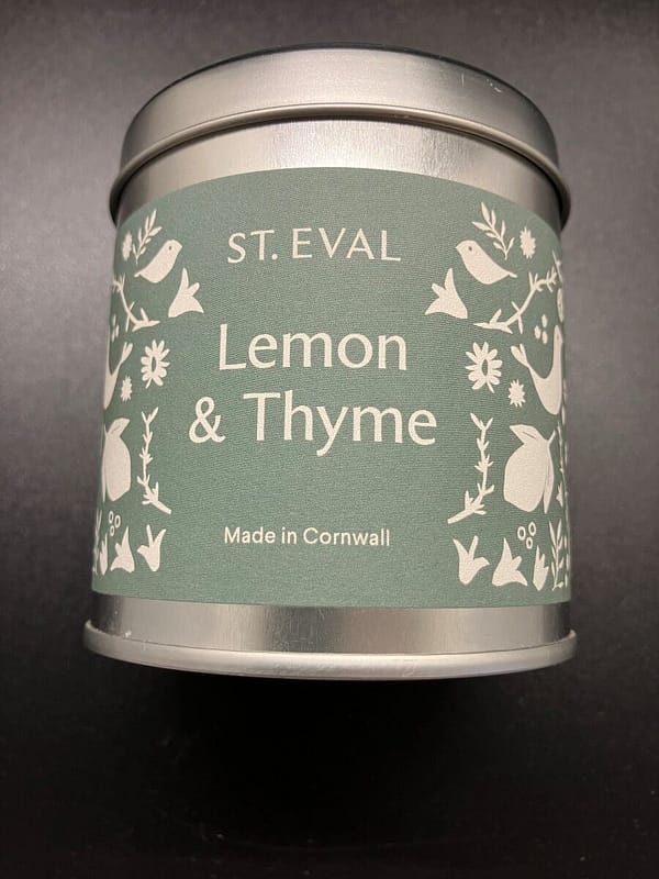 Lemon and Thyme Tin Candle